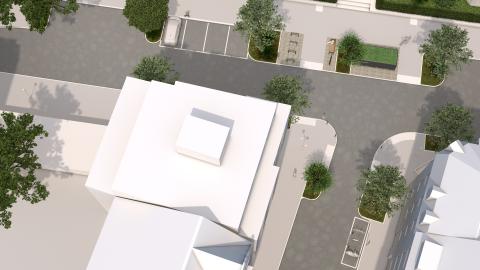 Rendering Scheibenstraße von oben