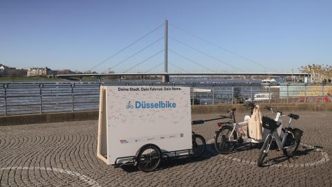 Wand zur Namenssuche für die Düsselbikes