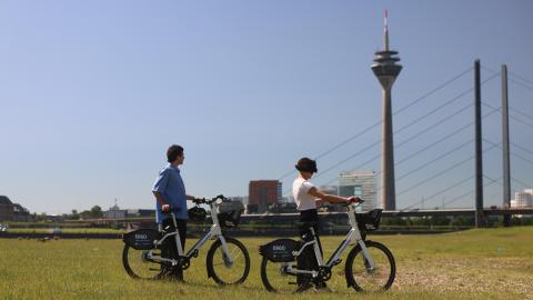 Düsselbike am Rhein