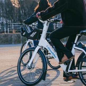 Düsselbike am Rhein quadratisch