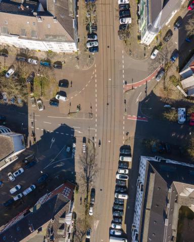 Vorher Bild an der Mobilitätsstation Römerstraße