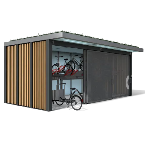 Rendering Fahrradstation