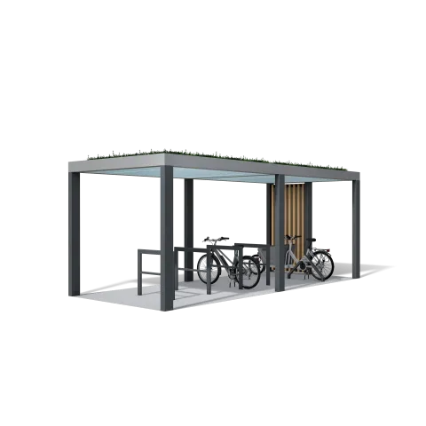 Rendering offene Überdachung