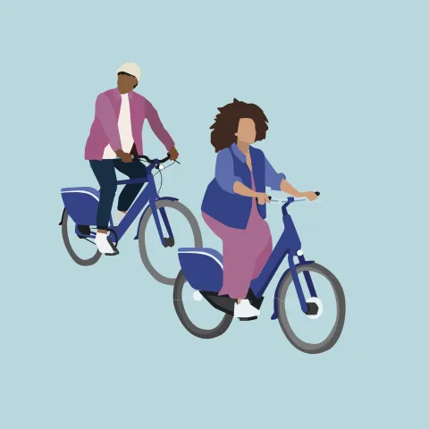 Illustration Stadtrad