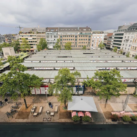 Carlsplatz Luftansicht 