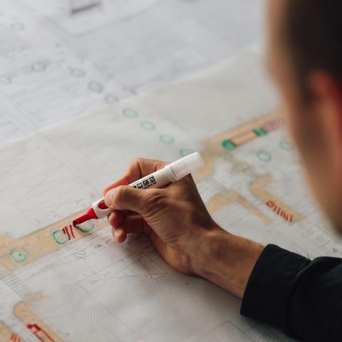 Nikolai Werner bei der Planung