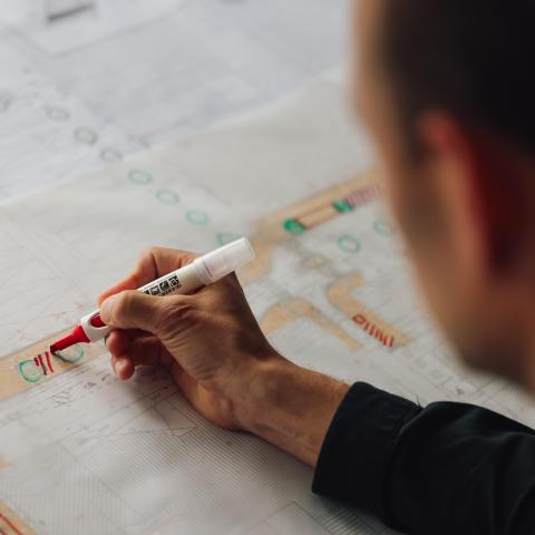 Nikolai Werner bei der Planung