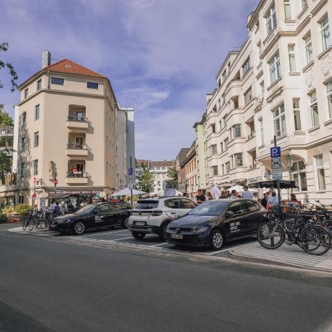 Carsharing an der Mobilitätsstation Rochusstrasse