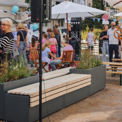 Eröffnungsfeier an der Mobilitätsstation Rochusstrasse