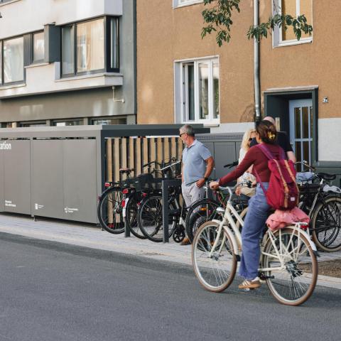 Fahrradstation an der Rochusstraße