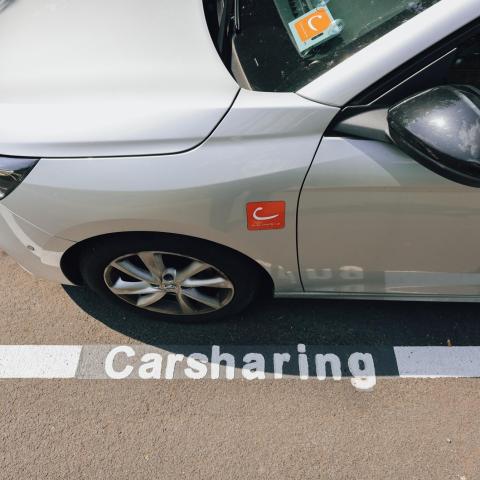 Carsharing Beschriftung