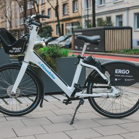Düsselbike an der Mobilitätsstation Bankstraße