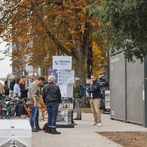 Infotag an einer Mobilitätsstation