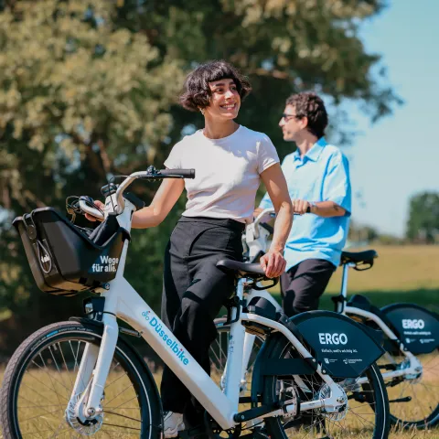Düsselbike am Rhein