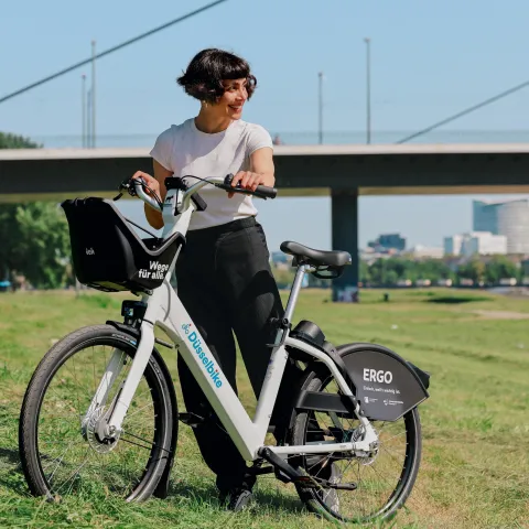 Düsselbike am Rhein